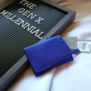 ⬇️ Electric Blue Tri-Fold Wallet
